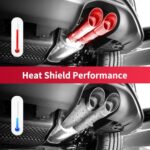 Aggsound 16"x13" Exhaust Heat Shield Kit - 2 Pack with Zip Ties - Image 5