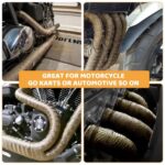 Titanium Exhaust Wrap 2"x50" with 15 Ties - High Temp Shield - Image 3