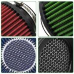 RIAYOOE 3-4" Cold Air Intake Filter for Racing Cars - Red - Image 8