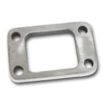 Auto Dynasty T3 2.5 inchesX2 inches / 0.5 inches 4-Bolt Mild Steel Turbo/Turbocharger/Down Pipe Adaptor Flange
